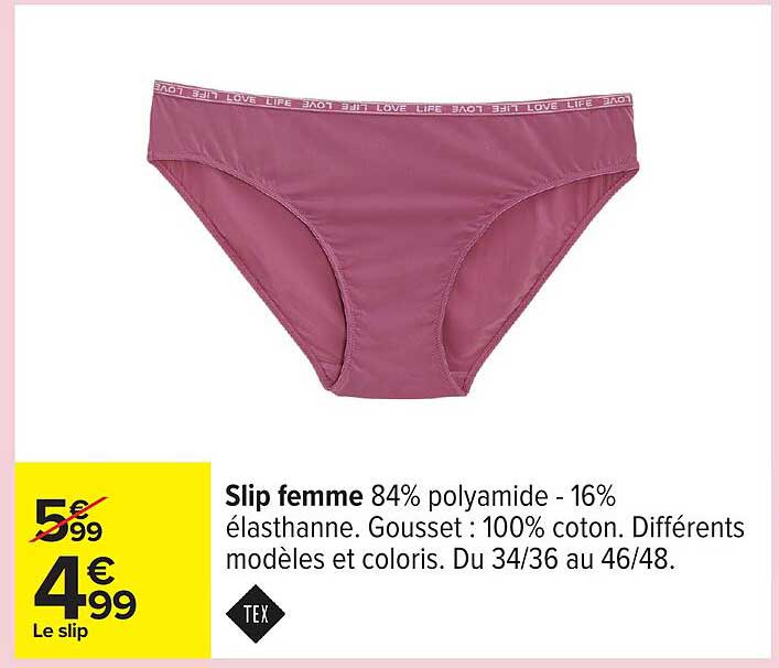 Slip femme