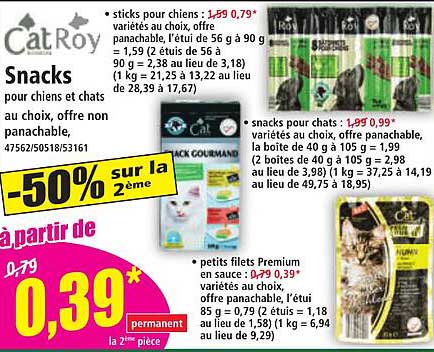 Snacks pour chiens et chats