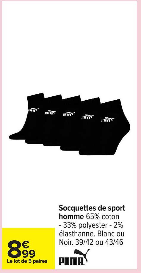 Socquettes de sport homme
