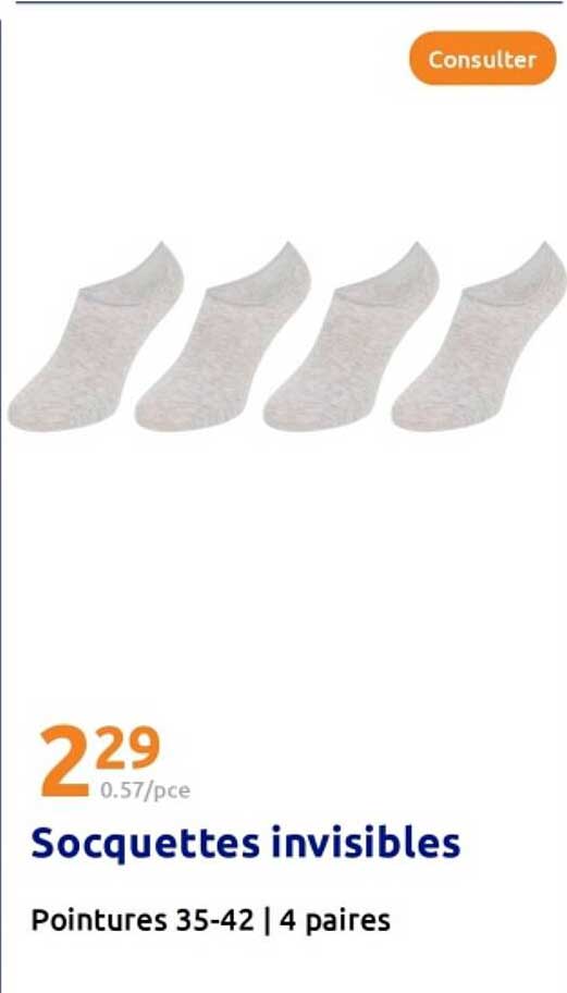 Socquettes invisibles