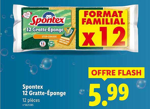 Spontex 12 Gratte-Éponge