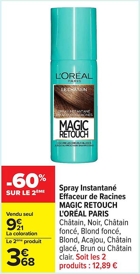 Spray Instantané Effaceur de Racines MAGIC RETOUCH L'ORÉAL PARIS