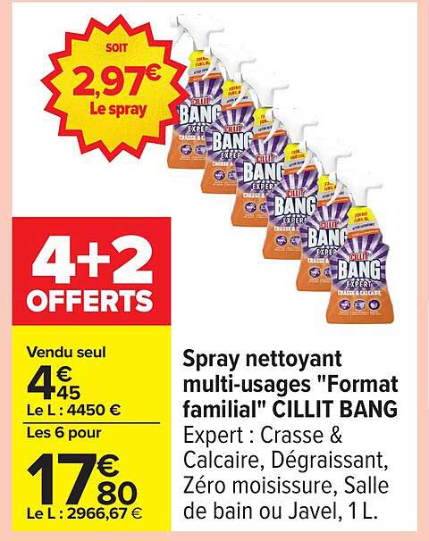 Spray nettoyant multi-usages 'Format familial' CILLIT BANG
