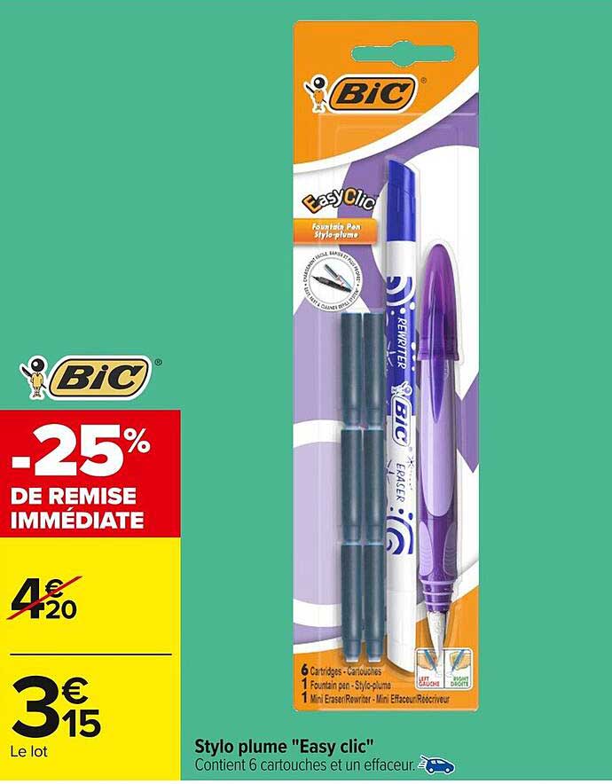 Stylo plume "Easy clic"