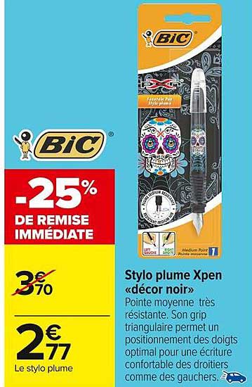 Stylo plume Xpen «décor noir»