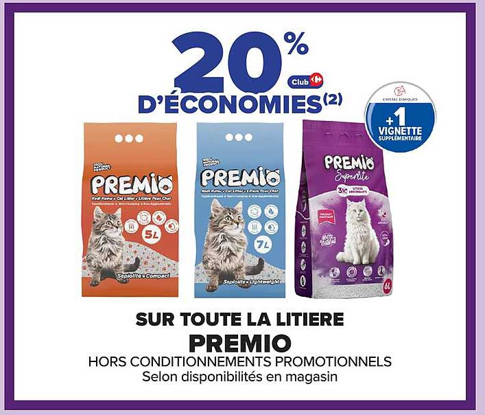 SUR TOUTE LA LITIERE PREMIO