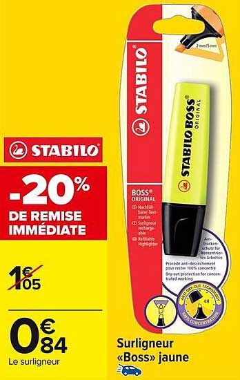 Surligneur «Boss» jaune