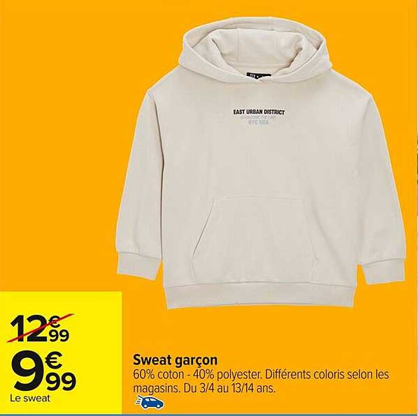 Sweat garçon