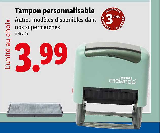 Tampon personnalisable