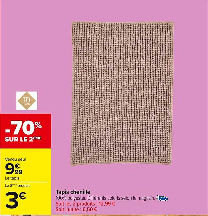 Tapis chenille