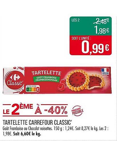 Tartelette Carrefour Classic'