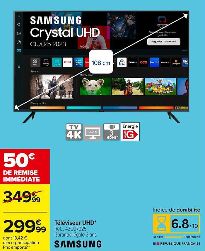 Téléviseur UHD*