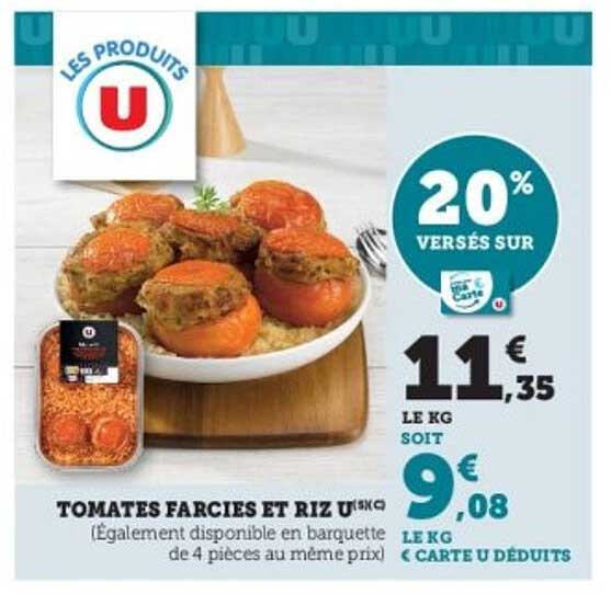 TOMATES FARCIES ET RIZ U