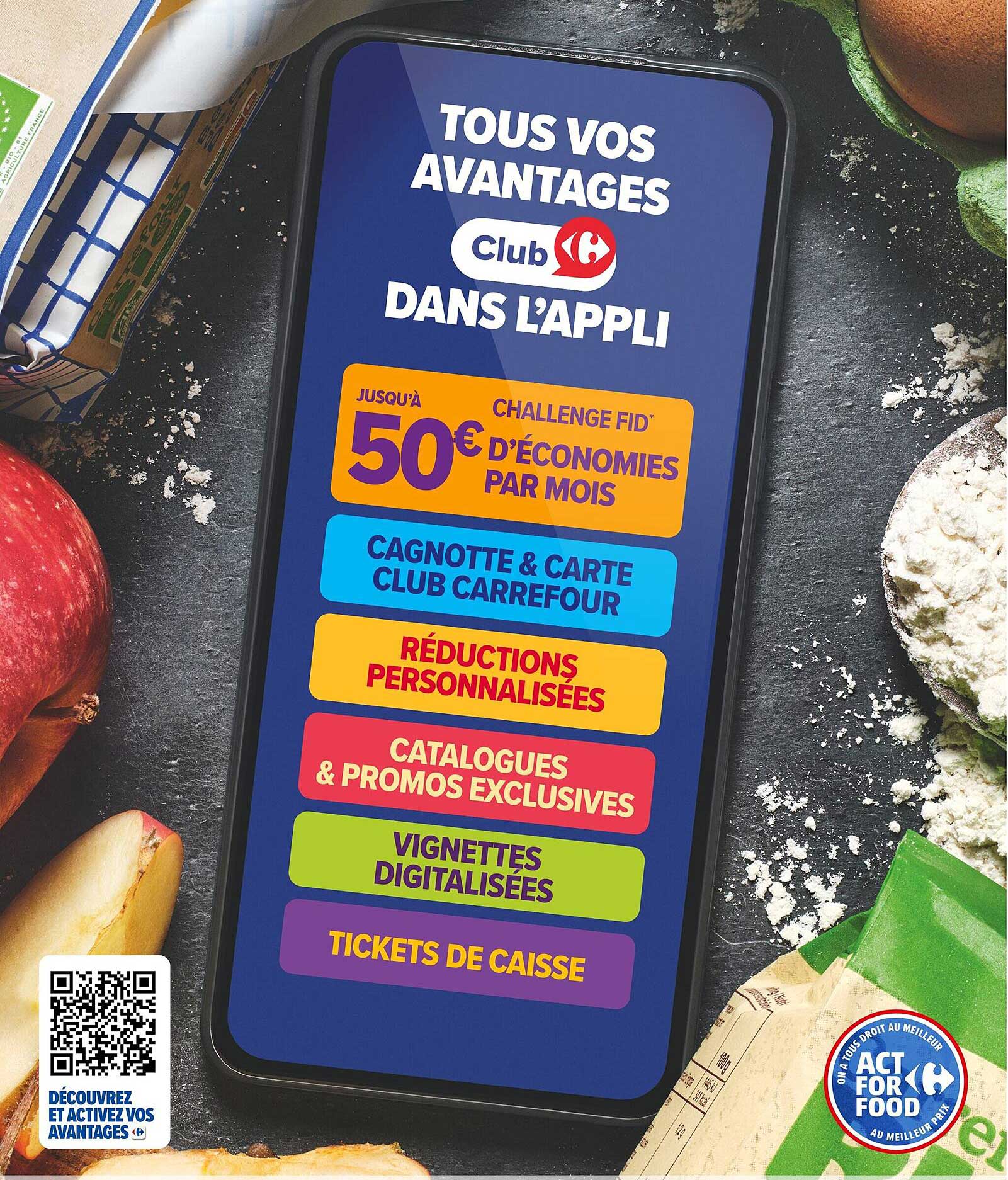 Tous vos avantages Club Carrefour dans l’appli