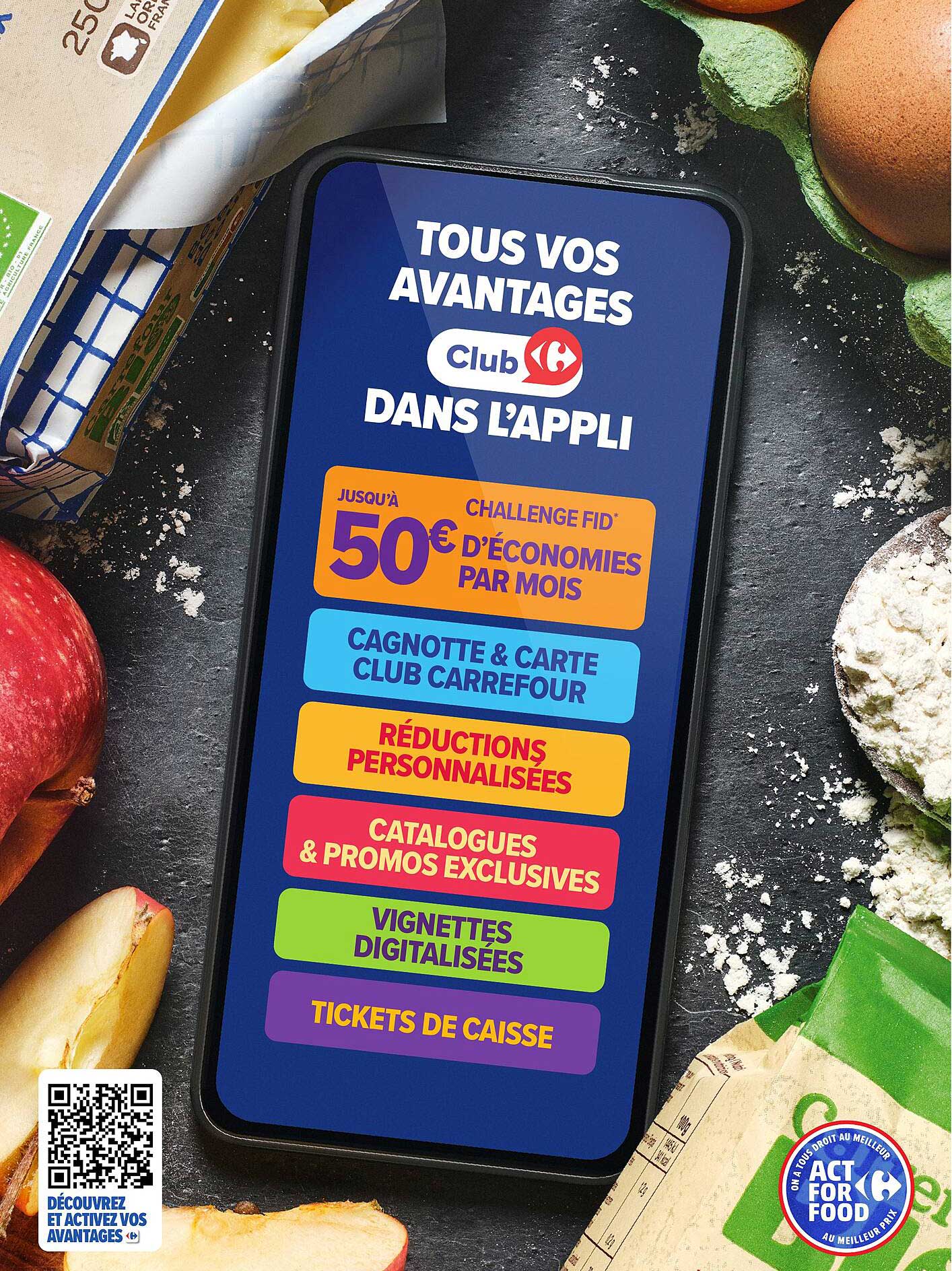 Tous vos avantages Club Carrefour dans l'appli