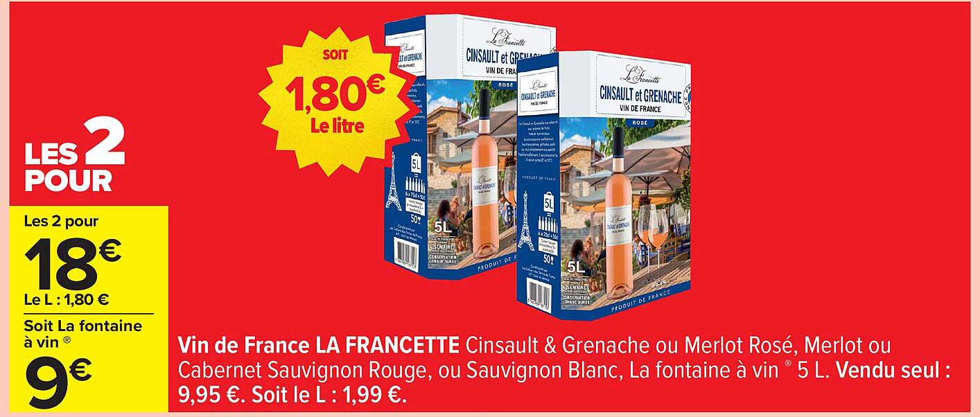 Vin de France LA FRANCETTE