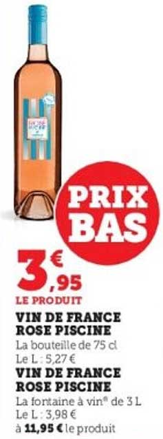VIN DE FRANCE ROSE PISCINE