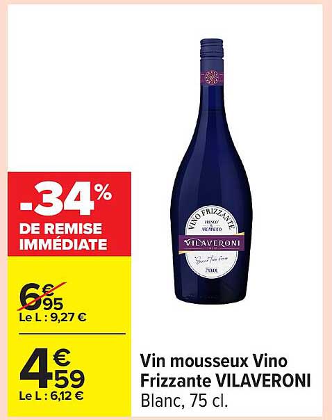 Vin mousseux Vino Frizzante VILAVERONI