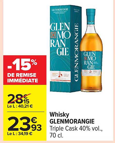 Whisky GLENMORANGIE Triple Cask 40% vol., 70 cl.