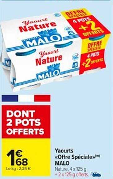 Yaourts «Offre Spéciale» MALO