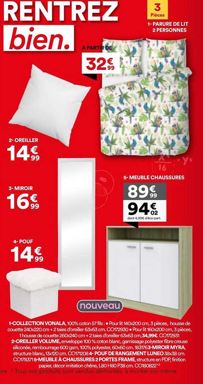 1- COLLECTION VONALA, 100% coton 57 fils