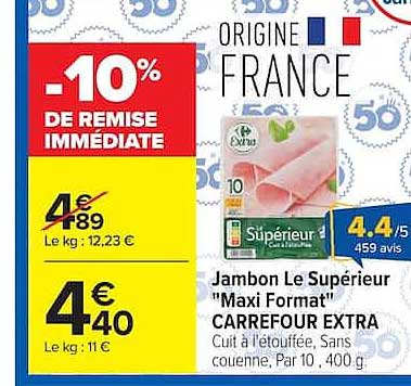 -10% DE REMISE IMMÉDIATE