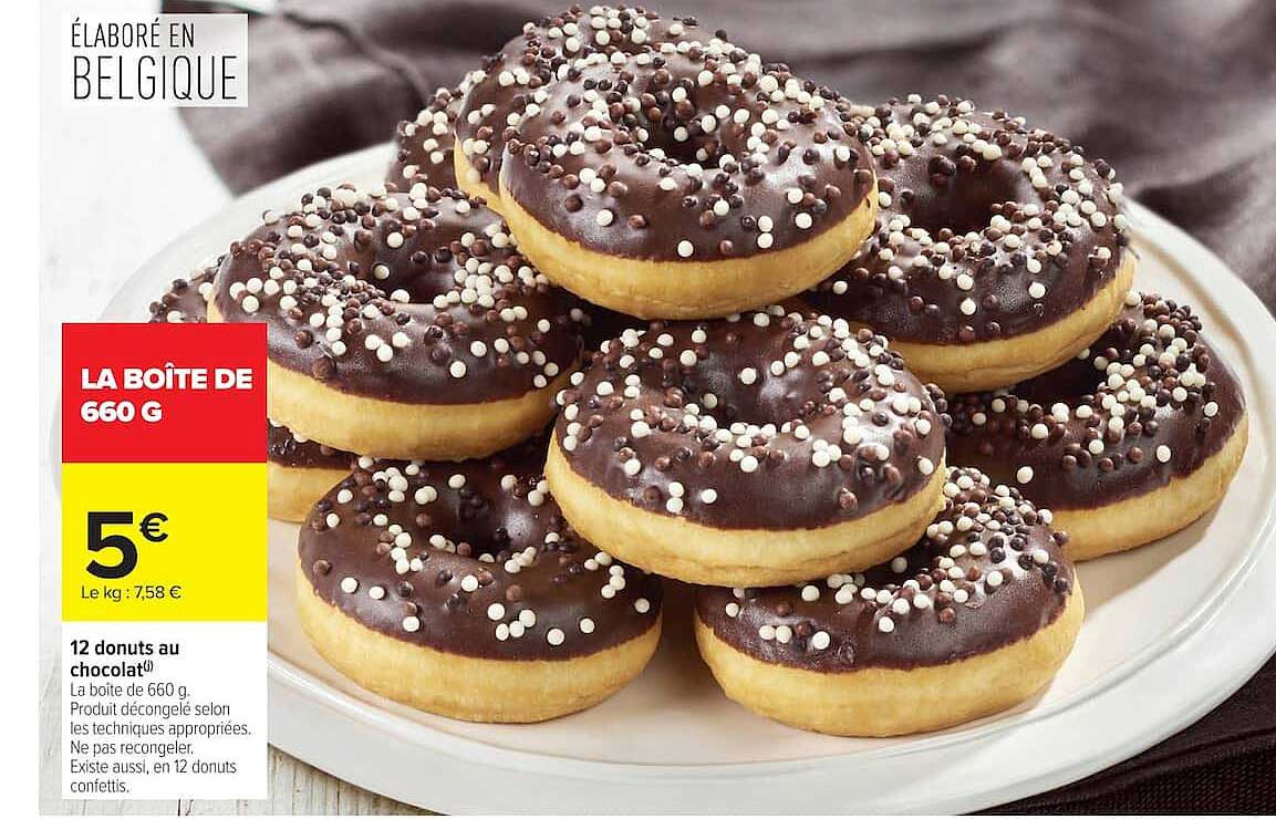 12 donuts au chocolat
