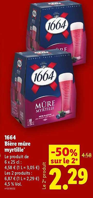 1664 Bière mûre myrtille*