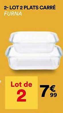 2-LOT 2 PLATS CARRÉ FURNA