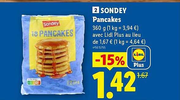 2 SONDEY Pancakes