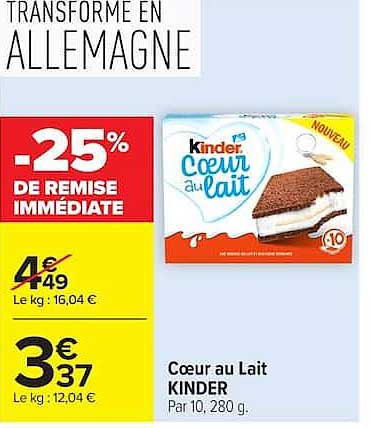 25% DE REMISE IMMÉDIATE