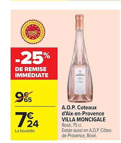 -25% DE REMISE IMMÉDIATE