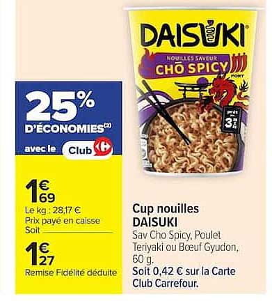 25% D'ÉCONOMIES avec le Club Carrefour