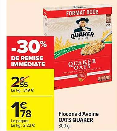 -30% DE REMISE IMMÉDIATE