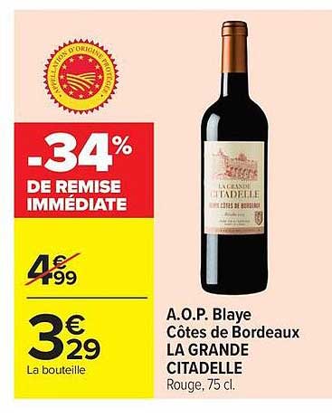 -34% DE REMISE IMMÉDIATE