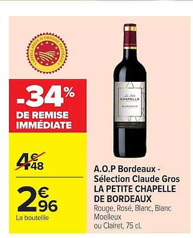 -34% DE REMISE IMMÉDIATE
