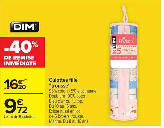 -40% DE REMISE IMMÉDIATE
