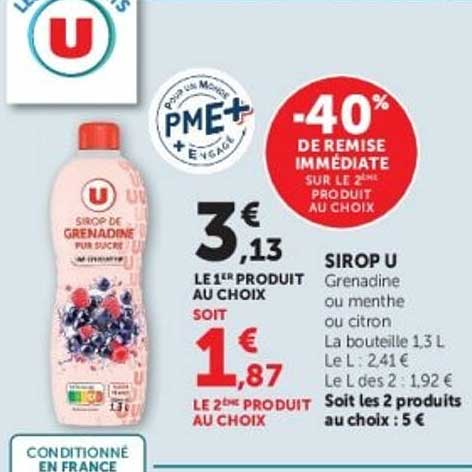 -40% DE REMISE IMMÉDIATE SUR LE 2ÈME PRODUIT AU CHOIX
