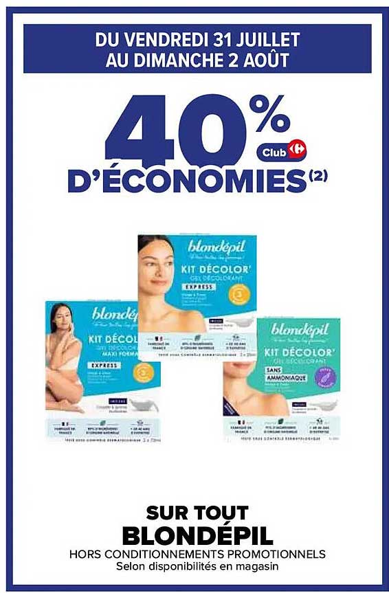 40% D'ÉCONOMIES(2) Club Carrefour