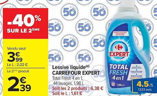 -40% SUR LE 2ÈME