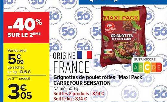 -40% SUR LE 2ÈME