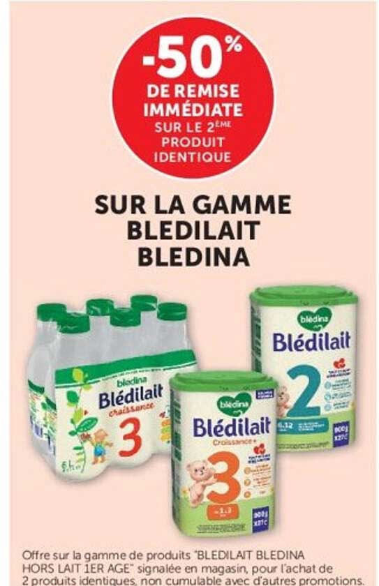 -50% DE REMISE IMMÉDIATE SUR LE 2ÈME PRODUIT IDENTIQUE