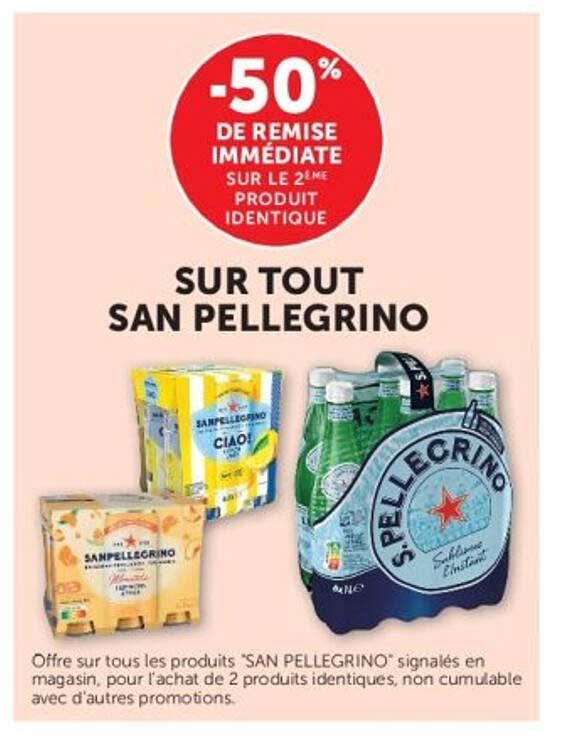 -50% DE REMISE IMMÉDIATE SUR LE 2ÈME PRODUIT IDENTIQUE