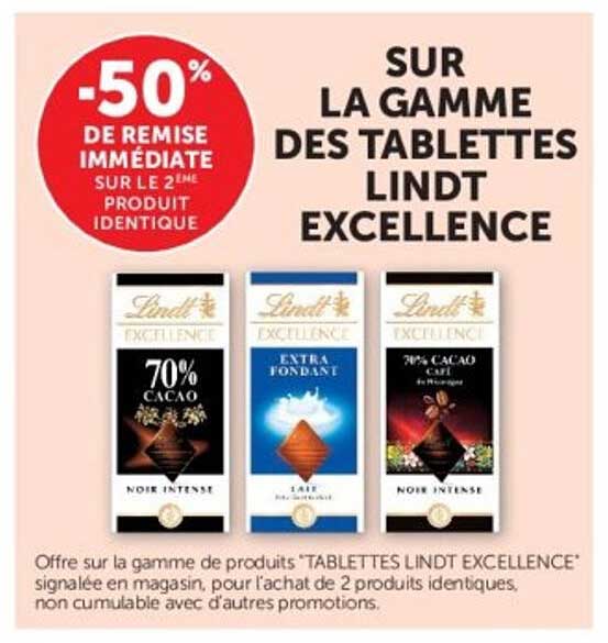 -50% DE REMISE IMMÉDIATE SUR LE 2ÈME PRODUIT IDENTIQUE