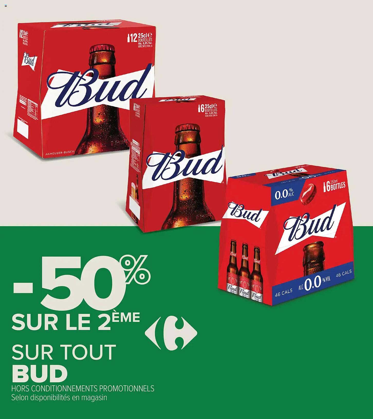 -50% SUR LE 2ÈME SUR TOUT BUD