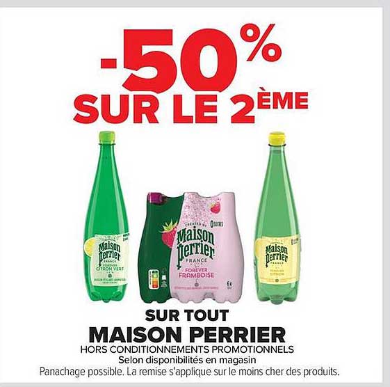 -50% SUR LE 2ÈME SUR TOUT MAISON PERRIER