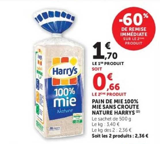 -60% DE REMISE IMMÉDIATE SUR LE 2ÈME PRODUIT