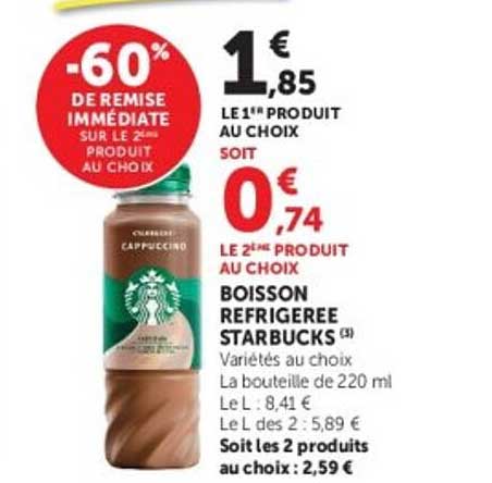 -60% DE REMISE IMMÉDIATE SUR LE 2ème PRODUIT AU CHOIX