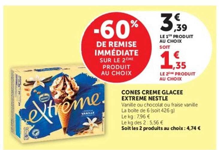-60% DE REMISE IMMÉDIATE SUR LE 2ÈME PRODUIT AU CHOIX