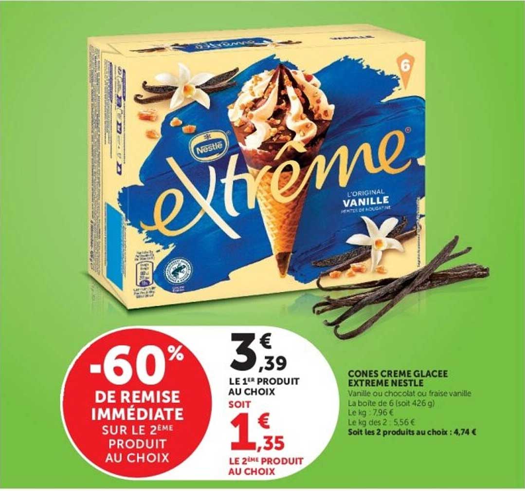 -60% de remise immédiate sur le 2ème produit au choix